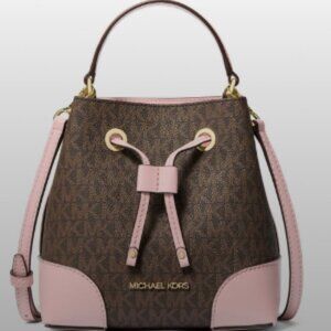 Michael Kors Brown & Pink Mini Crossbody Bag NWT ✨